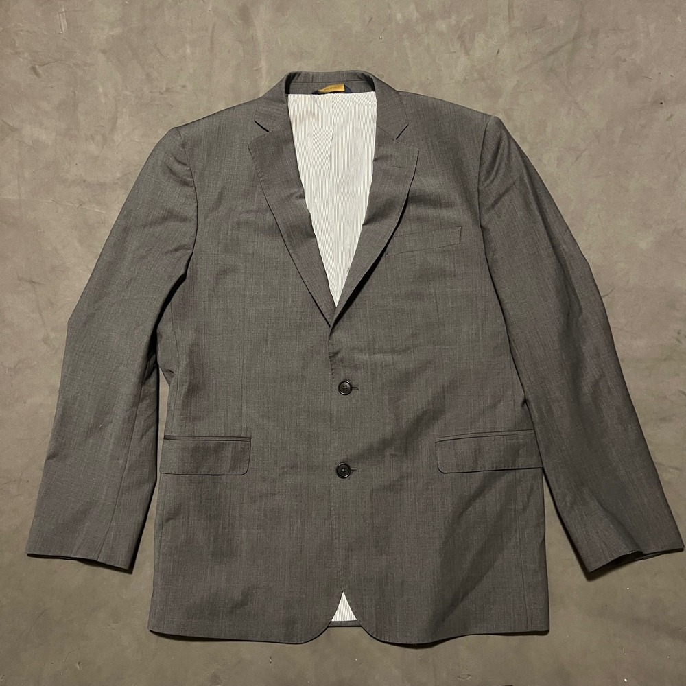 Brooks Brothers Blazer Mens 43R Gray Explorer Regent Fit Wool Blend Sport Jacket